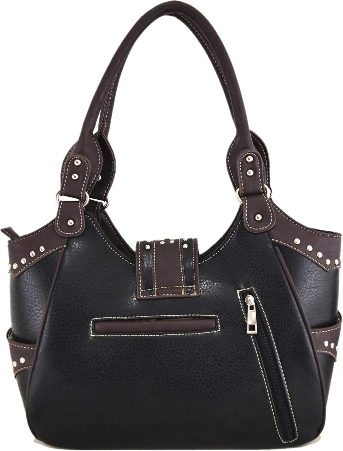 Western Style Rhinestone Concho West Concealed Carry Purse Country Handbag Women Shoulder Bag Wallet Set