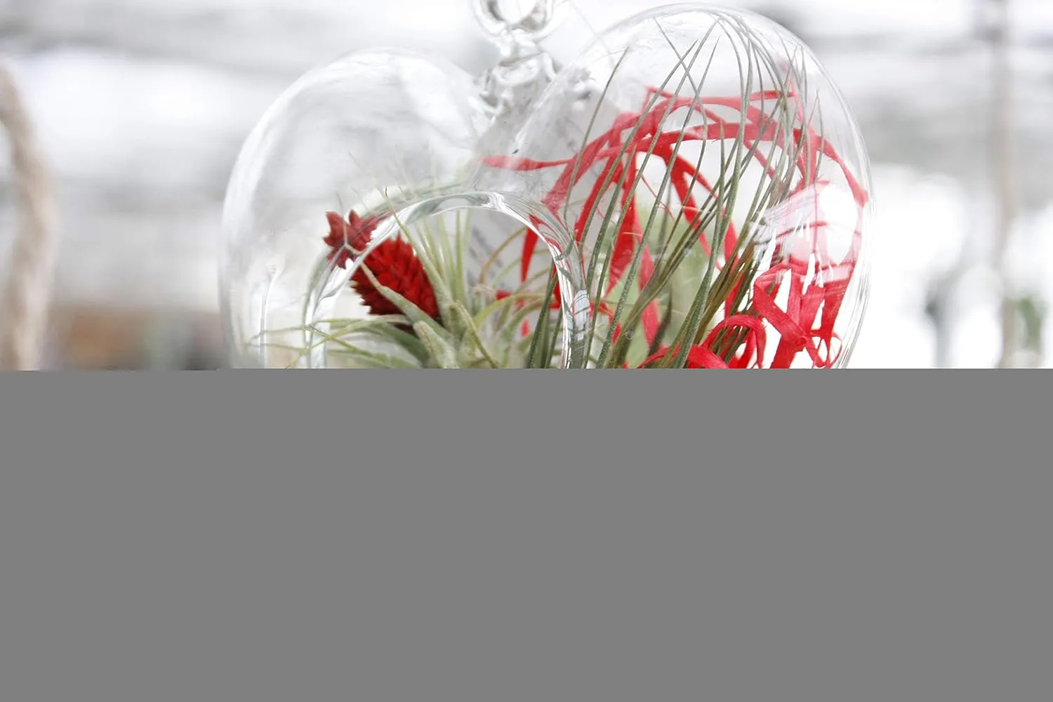 WGV Glass Hanging Plant Terrarium, Width 6", Height 6", Heart Valentine DIY Succulent Air Planter Clear Tea Light Votive Candle Holder for Event Home Garden Outdoor Decor, 1 Piece