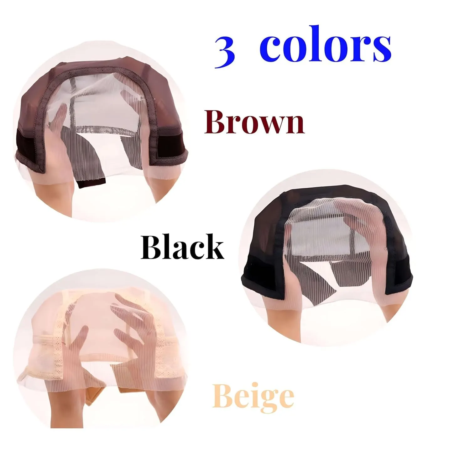 Wig Caps, HD Lace Wig Cap with Grip Band for Keeping Wigs in Place, Adjustable Wig Grip Cap with Velcro Headband, Wig Caps for Women, Blonde 4x5 Transparent Lace Reusable Caps