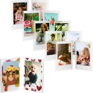 WINKINE Instax Frame, Polaroid Frame for Fujifilm Instax Mini Film, 2x3 Picture Mini Frame for Instant Photos, Desktop Small Polaroid Photo Frame (6 Pack fit 12pcs Film)