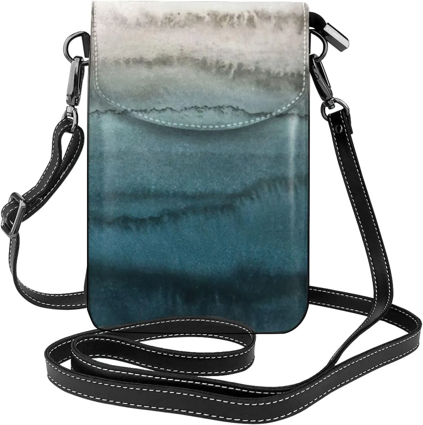 WITHIN THE TIDES Print crossbody cell phone purse for women,trendy mini handbag with credit card slots