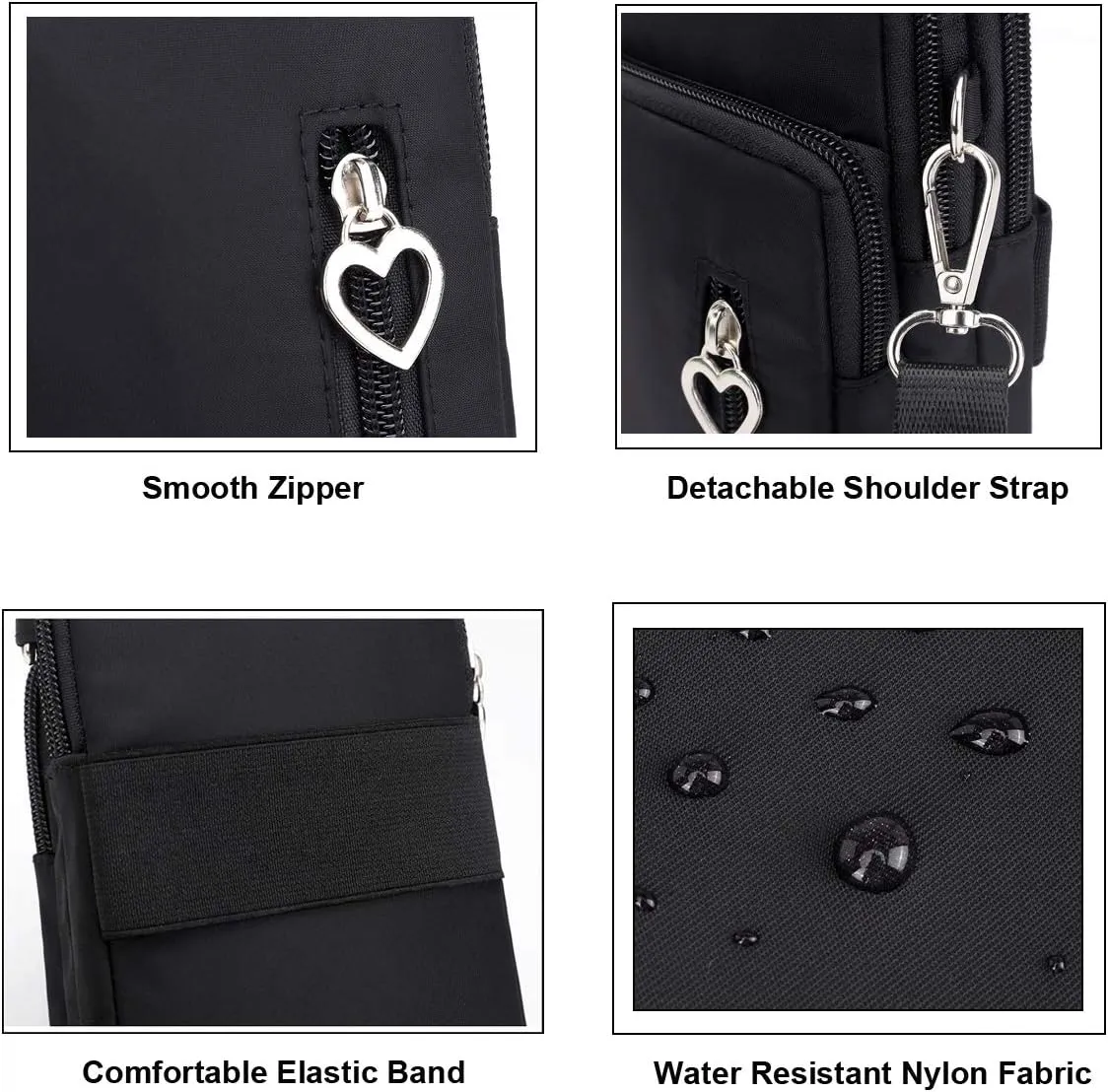 Women Crossbody Cell Phone Purse Wallet Wristband Armband Bag for Samsung Galaxy S25 Ultra S24 S23 S22 Ultra/Plus/FE, A16 A15 A14 A06 A05S A35, iPhone 16 15 Pro Max, Moto G Power 5G (Purple-L)
