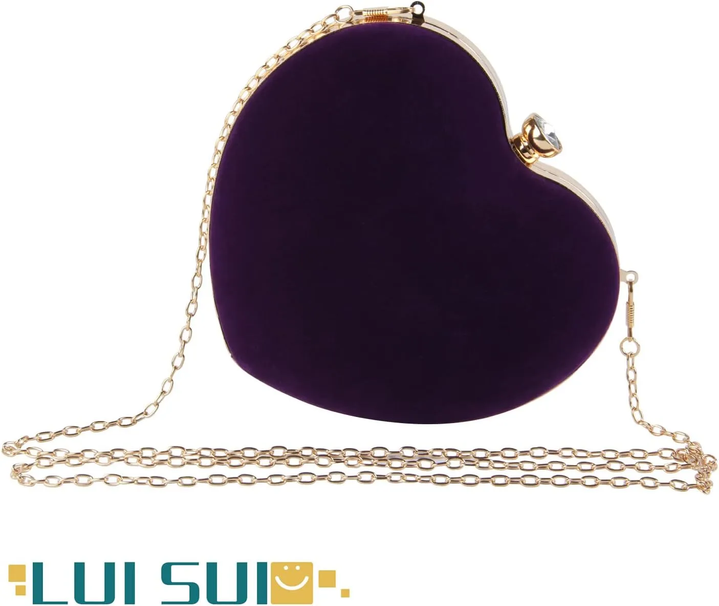 Women Heart Purse Wedding Party Evening Bag Cute Heart Shaped Clutch Small Cocktail Prom Tote Handbag