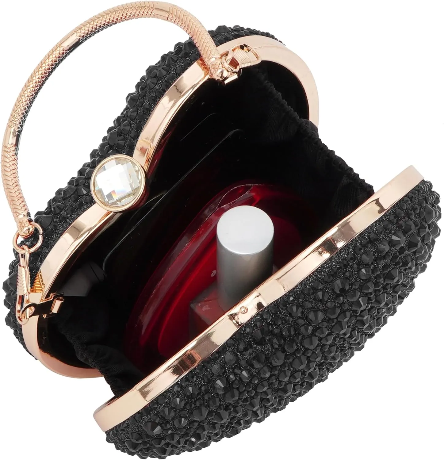 Women Heart Shaped Clutch Handbag Wedding Party Evening Bag Mini Chain Purse Cocktail Prom Tote Shoulder Bag