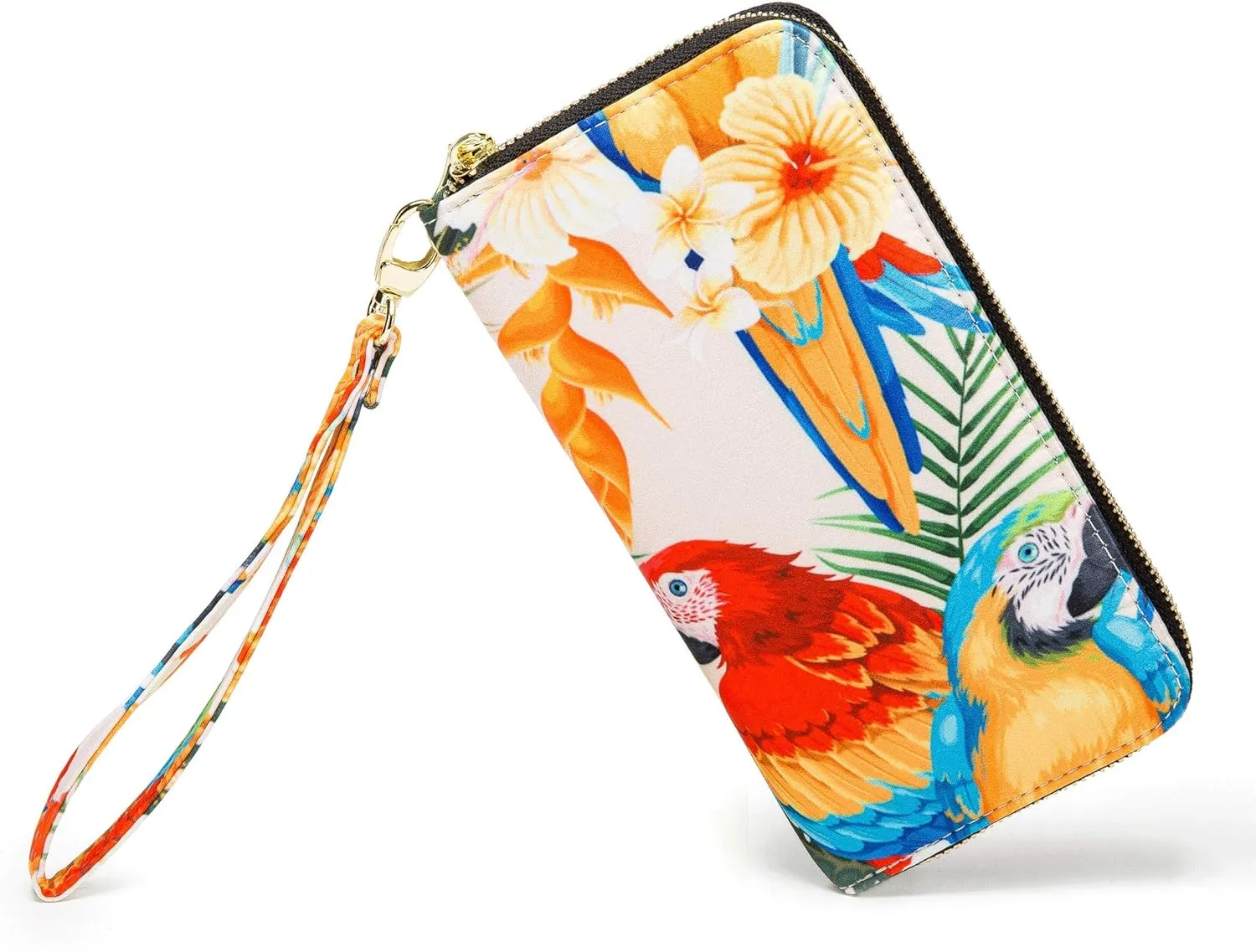 Women Wallet Card RFID For Womens Holder Blocking Credit Small Zipper Purse Pocket Bifold Slim Coin ID Ladies Wristlet Clutch Large Capacity Window Case Travel Zip Women's