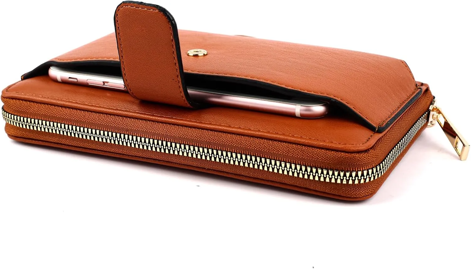 Women Wristlet Wallet with Cell Phone Holder RFID