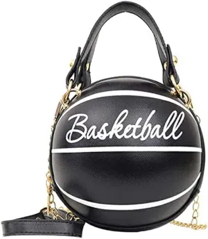 Women's Crossbody Bag Handle Tote Messenger Shoulder Bags Ball Shape PU Leather Round Handbags for Women