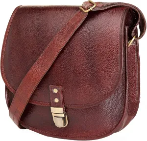 Women's Crossbody Shoulder Sling Bags Genuine Leather Women Cross Body Saddle Bag Girls Travel Phone Wallet Handbags Purses