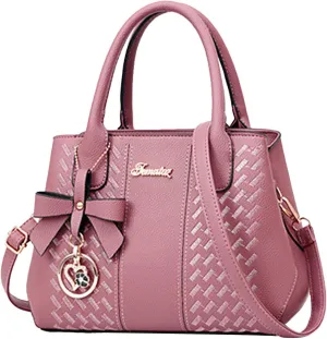 Womens Handbags PU Leather Tote Bag Purse Roomy Zipper Fashion Top Handle Satchel Crossbody Messenger Shoulder Bags