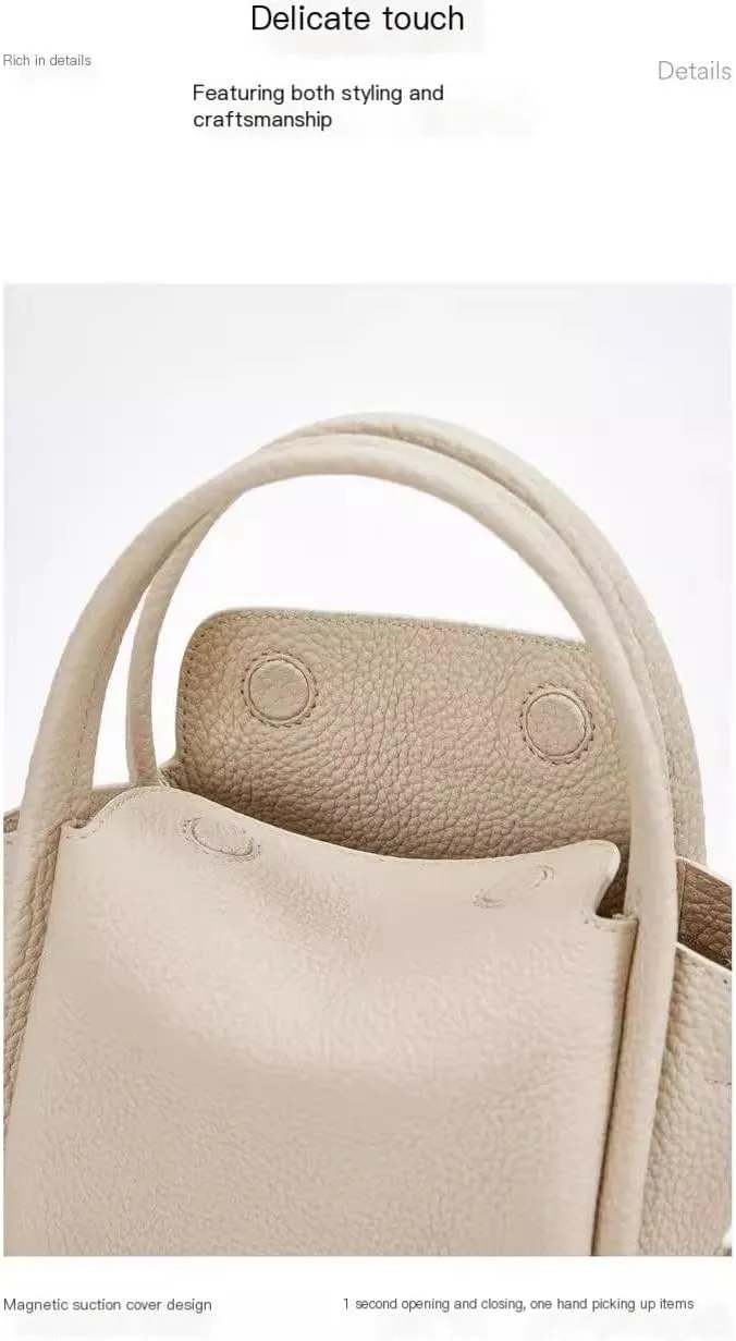 Women's Mini Vegetable Basket Leather Handbag Crossbody Mini Shoulder Bag (Color : Brown, Size : 6.69 * 3.54 * 4.9in)