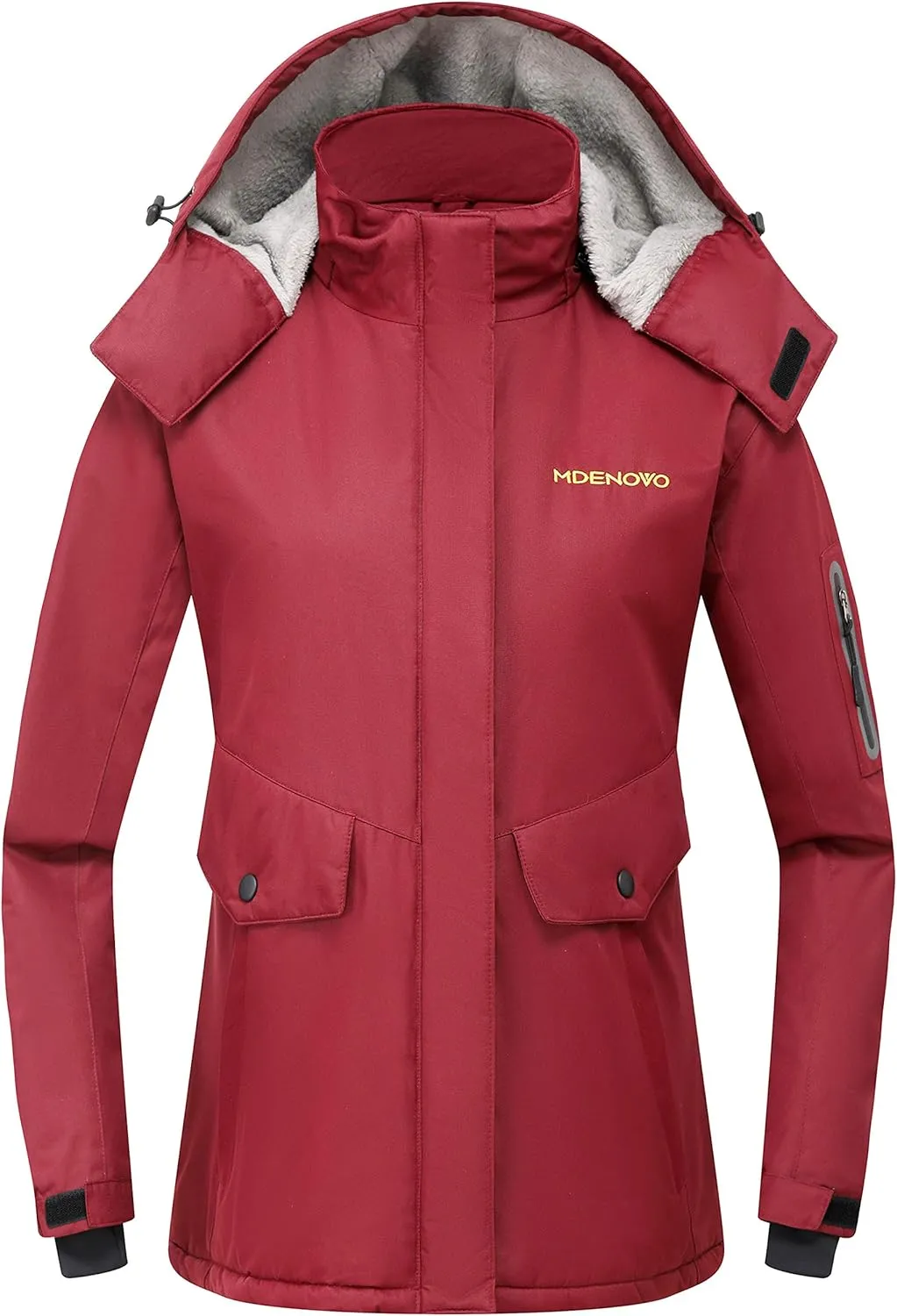 Women's Mountain Ski Jacket Waterproof Fleece Snowboard Winter Rain Coat