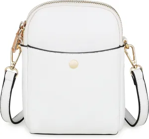Women's Small Crossbody Bag, Multi-Compartment Mobile Phone Wallet with Adjustable Strap