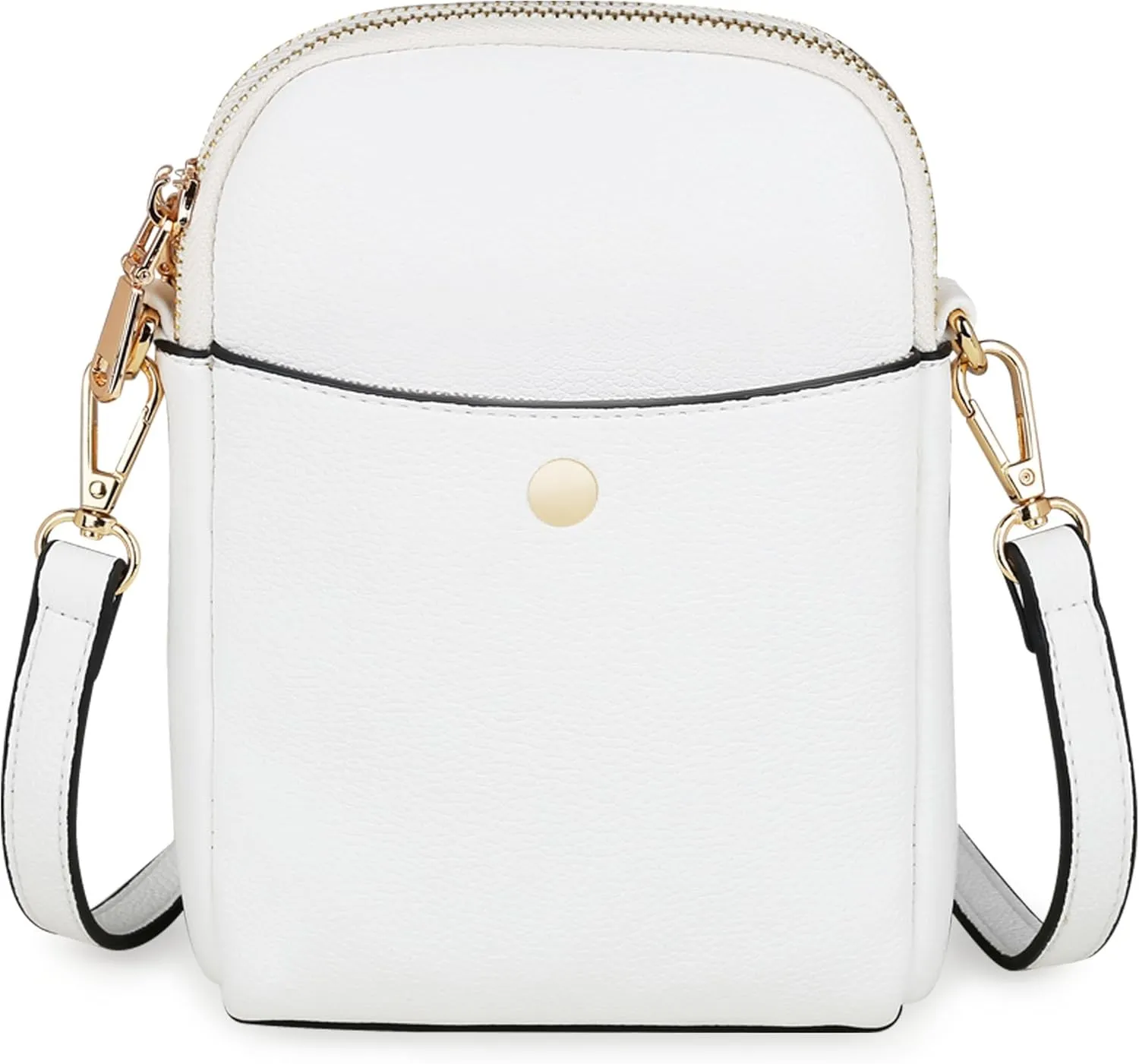 Women's Small Crossbody Bag, Multi-Compartment Mobile Phone Wallet with Adjustable Strap