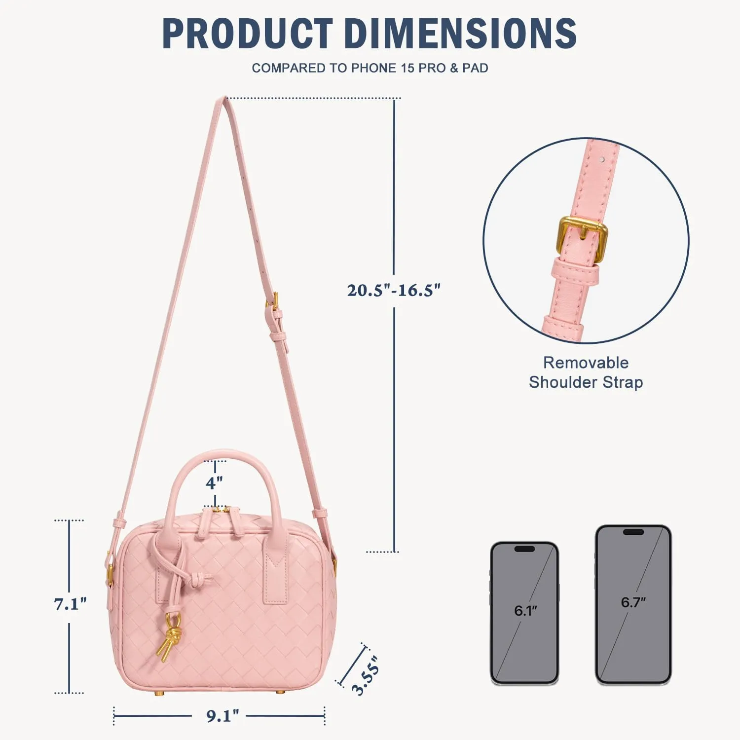 Woven Bag for Women Top Handle Satchel Handbag Crossbody Bag PU Leather Shoulder Bag Woven Purses for Women