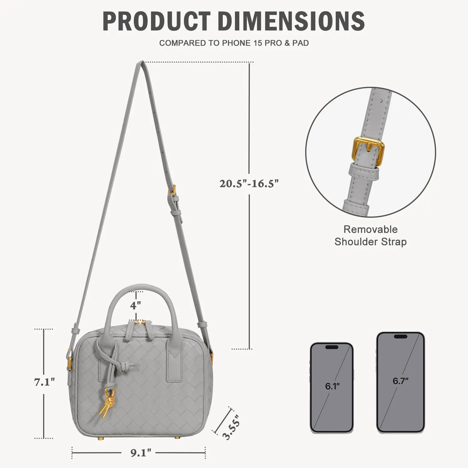 Woven Bag for Women Top Handle Satchel Handbag Crossbody Bag PU Leather Shoulder Bag Woven Purses for Women