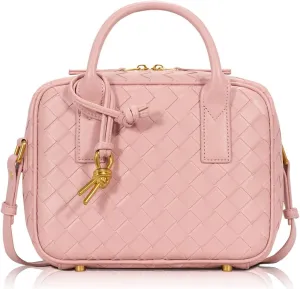 Woven Bag for Women Top Handle Satchel Handbag Crossbody Bag PU Leather Shoulder Bag Woven Purses for Women