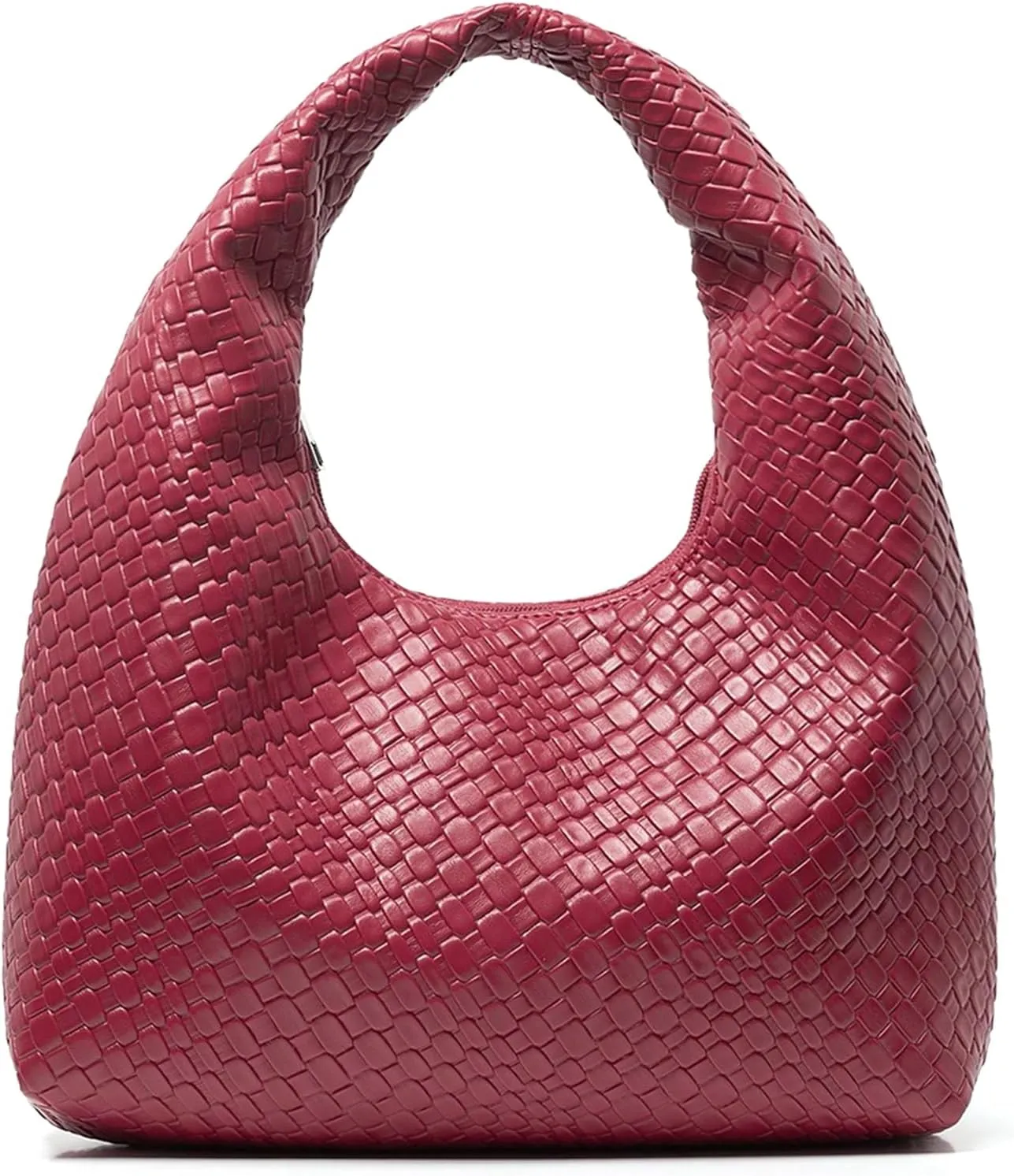 Woven Bag for Women Top Handle Shoulder Bag PU Leather Woven Tote Handbag Purses for Women