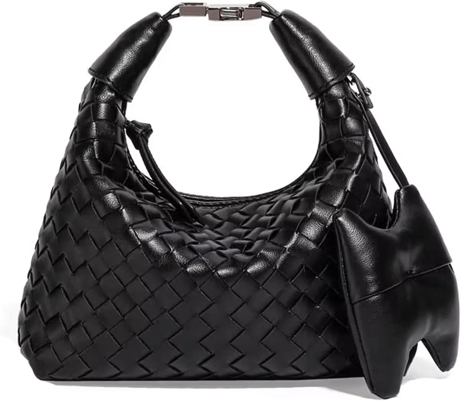 Woven Bag for Women Vegan Leather Top Handle Handbag Crossbody Bag Shoulder Bag Purses for Women