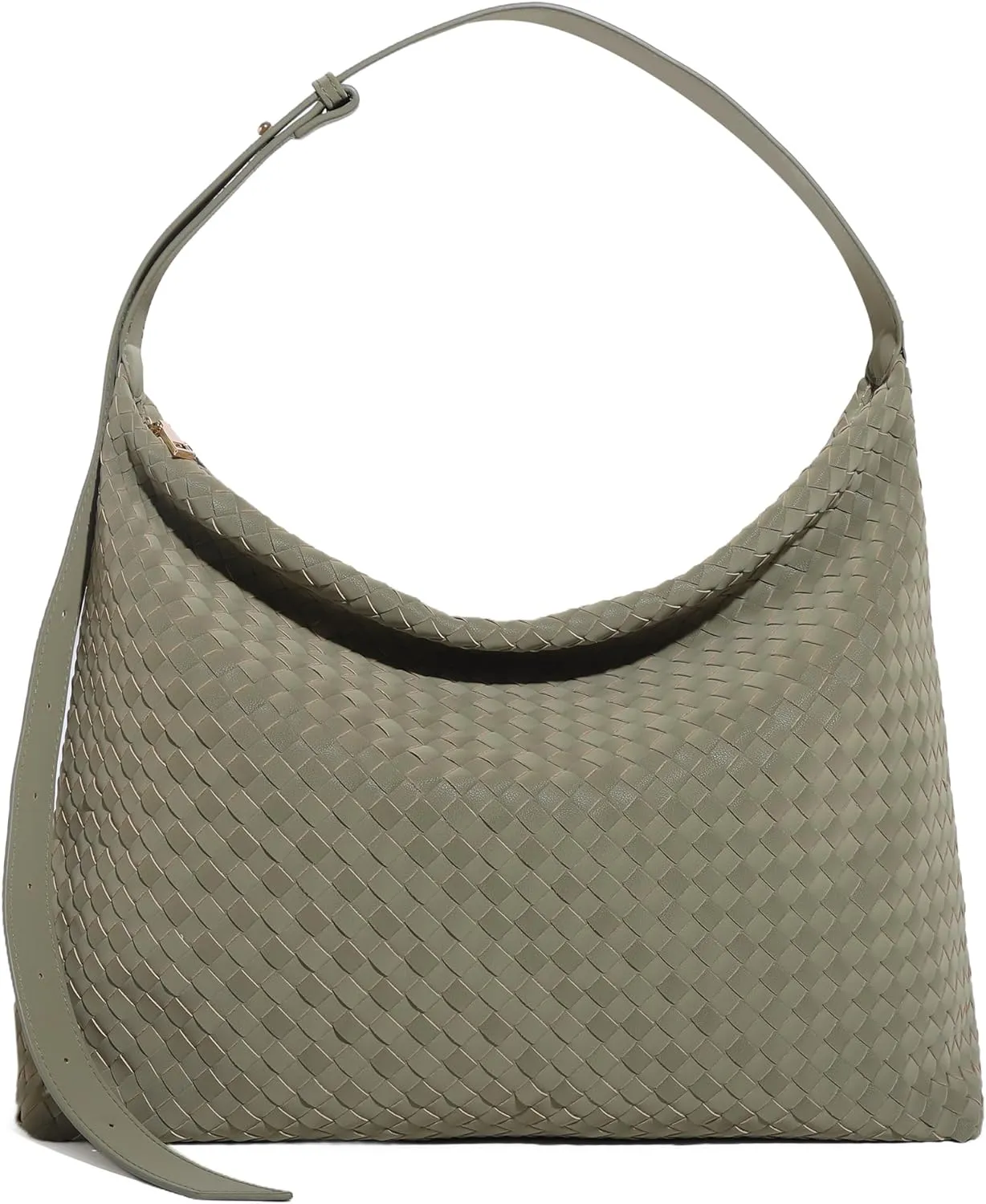 Woven Bag for Women, Vegan Leather Tote Bags Large Hobo Purses for Women Handmade Shoulder Bag with Adjustable Strap