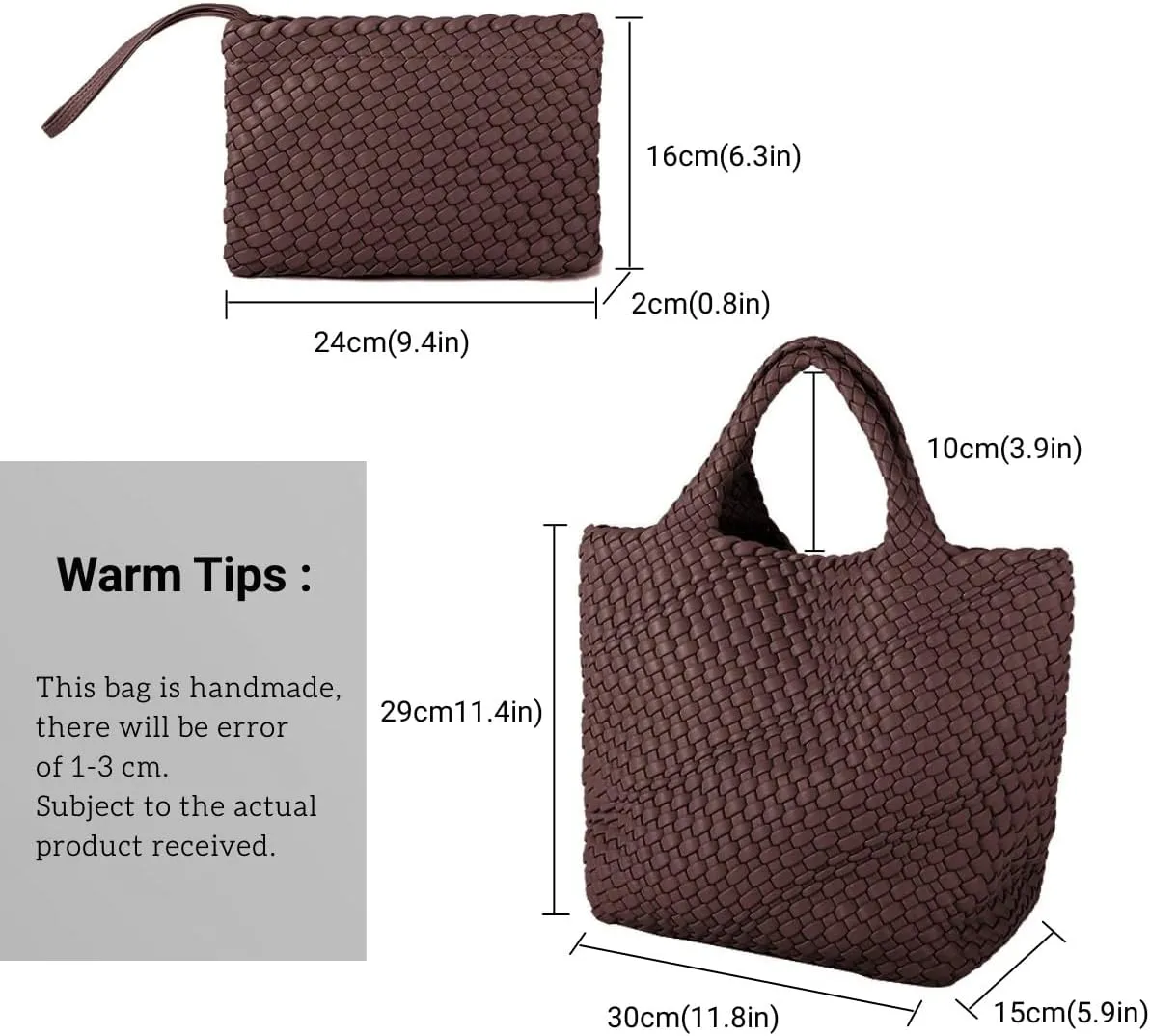 Woven Bags for Women Vegan Leather Tote Shoulder Bags Woven Purses and Handbags Handmade Large Shopper Bag