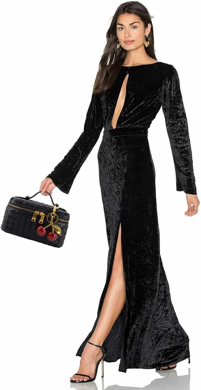 Woven Crossbody Bags for Women Trendy Clutch Purse Bag Small Top Handle Leather Handbag with Cherry Charm