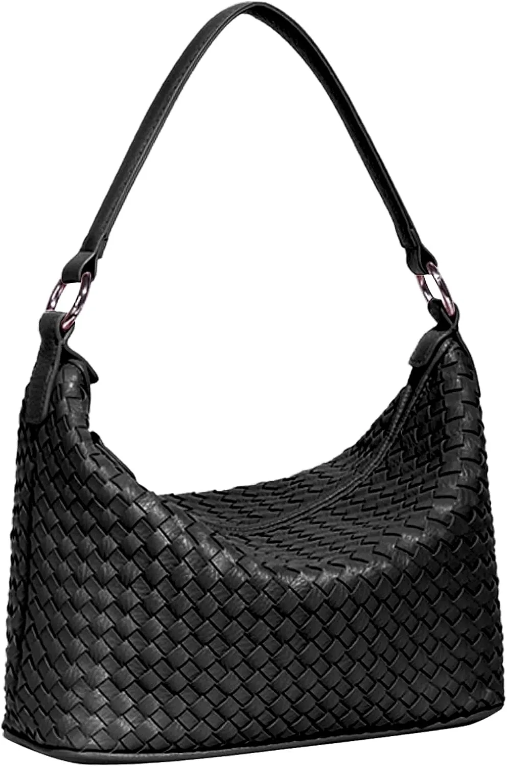 Woven Crossbody Purses for Women - Designer Vegan Leather Purse with Adjustable Strap, Top Handle and Shoulder Bag Options