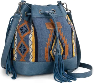 Wrangler Hobo Bags for Women Designer Bucket Purses Western Shoulder Handbags