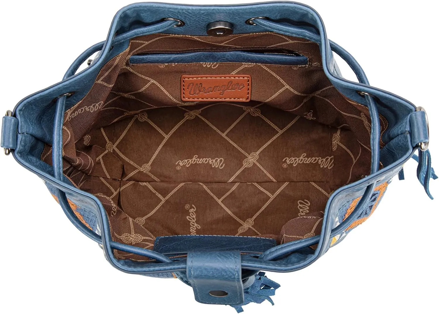 Wrangler Hobo Bags for Women Designer Bucket Purses Western Shoulder Handbags