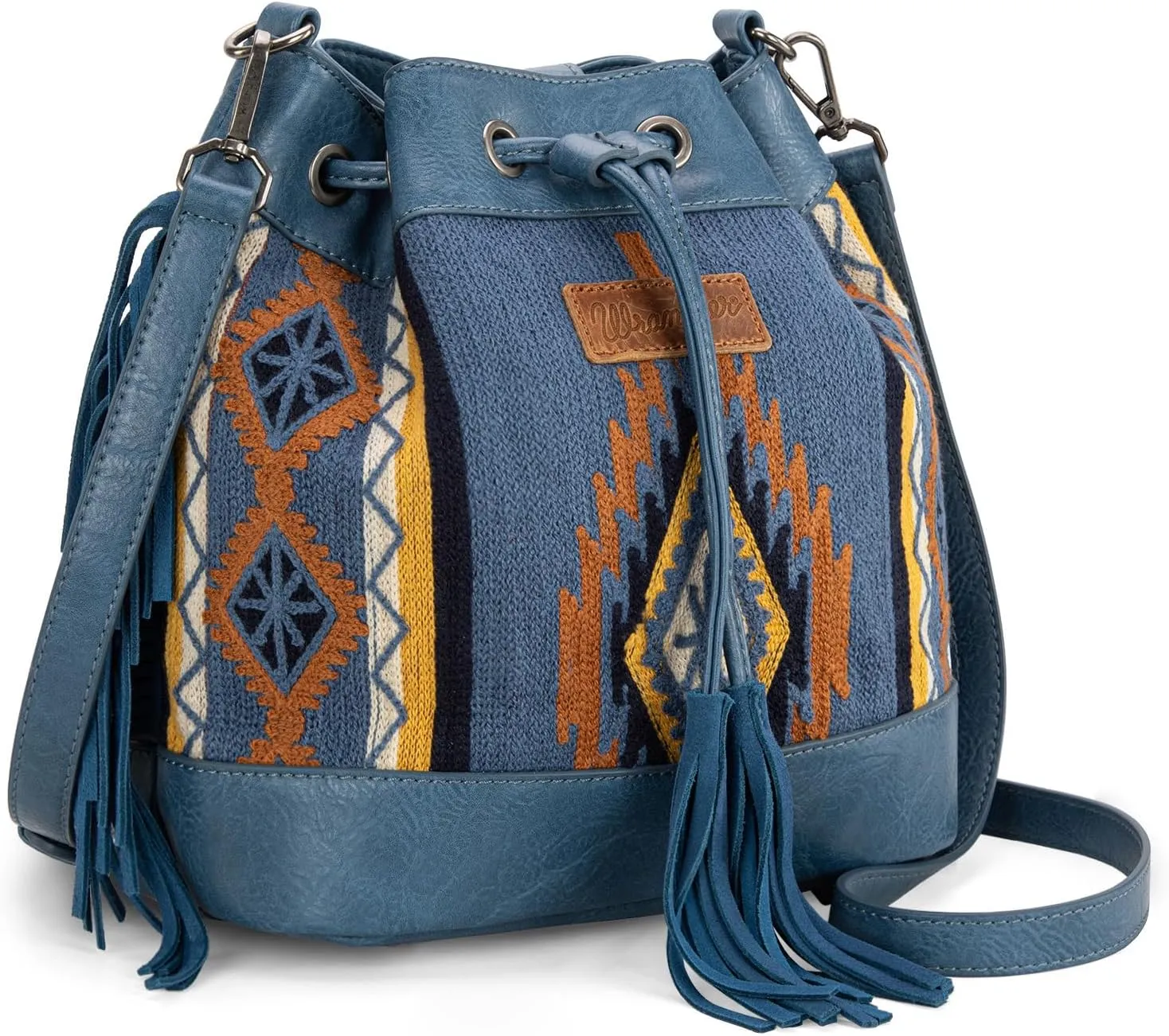 Wrangler Hobo Bags for Women Designer Bucket Purses Western Shoulder Handbags