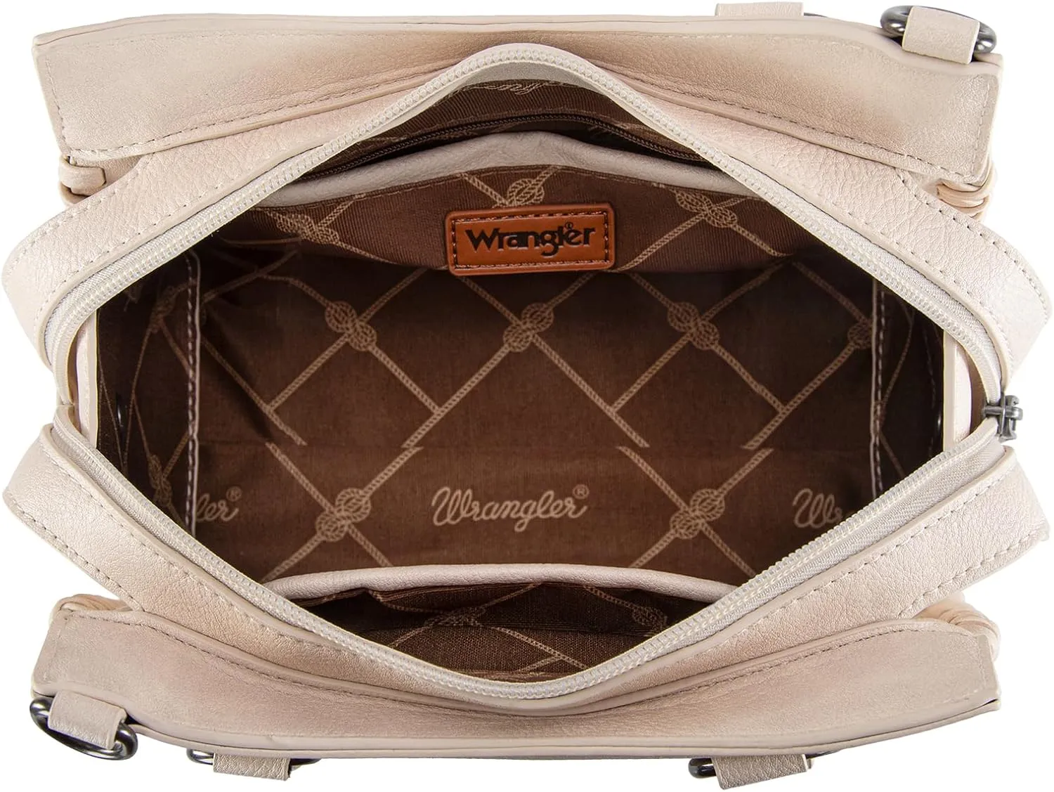 Wrangler Top Handle Bag for Women Woven Satchel Handbag