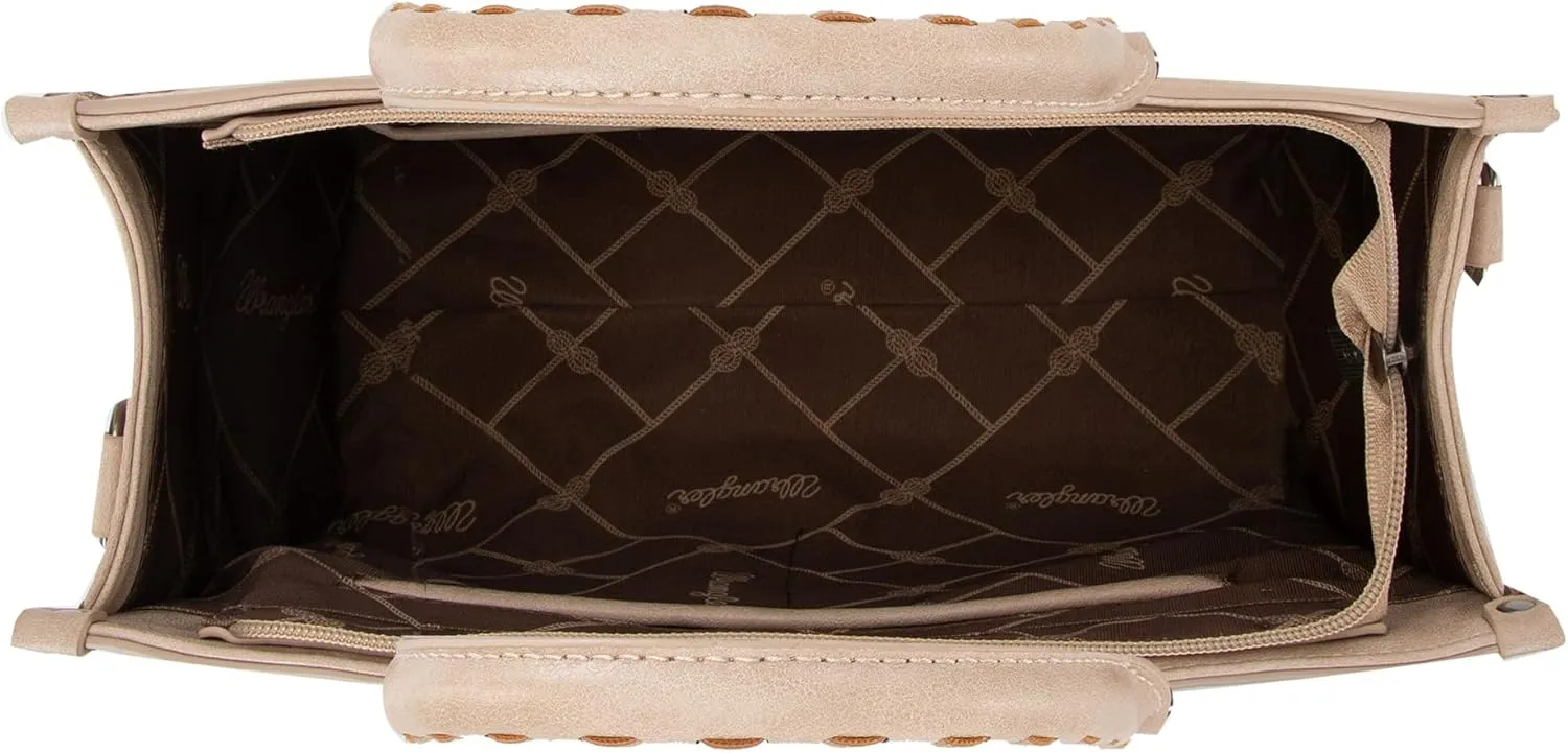 Wrangler Women's Leopard Print Woven Shoulder Purse