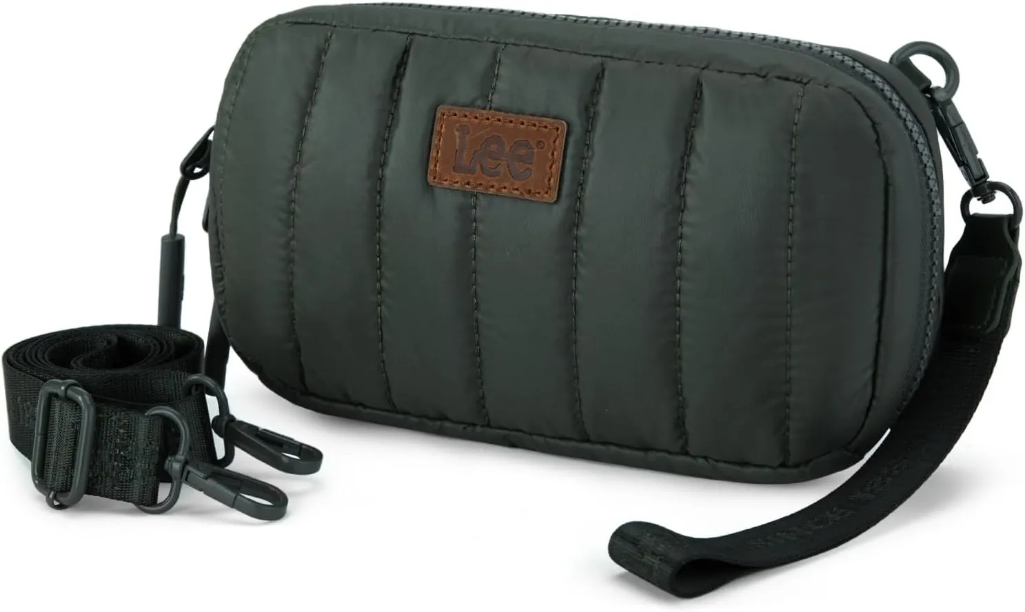 x Lee Dual Wristlet Wallets for Women, Puffer Crossbody Wallets Purse with Phone Pocket & Zipper Closure