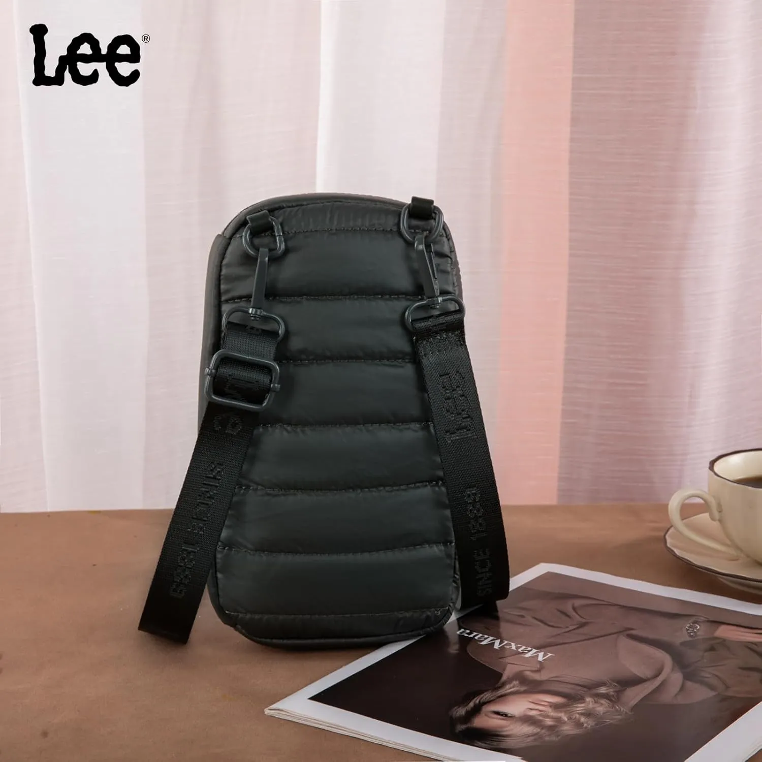 x Lee Dual Wristlet Wallets for Women, Puffer Crossbody Wallets Purse with Phone Pocket & Zipper Closure