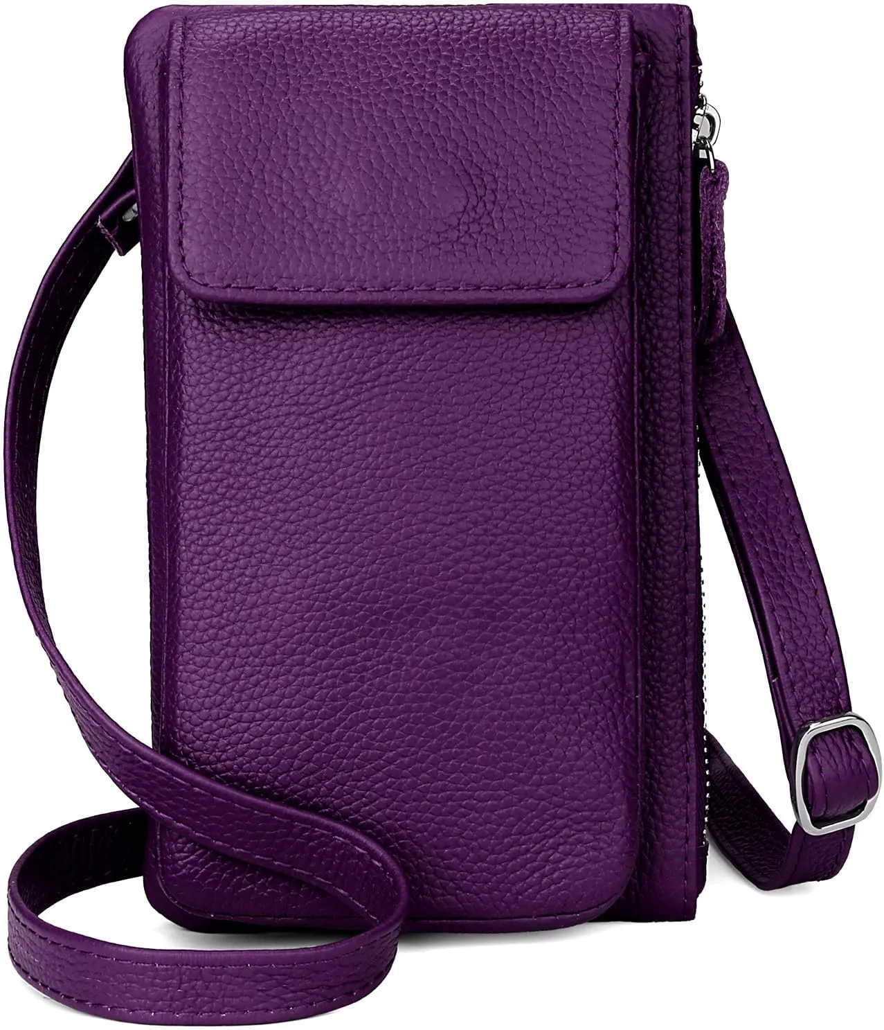 YALUXE Women's Genuine Leather Wristlet Handbags Purses Crossbody Bags Phone Card Holder Wallets RFID Protected