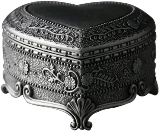 Youtang Heart-Shaped Emboss Alloy 18-Note Wind-up Musical Box Music Box,Musical Toys,Tune:Happy Birthday
