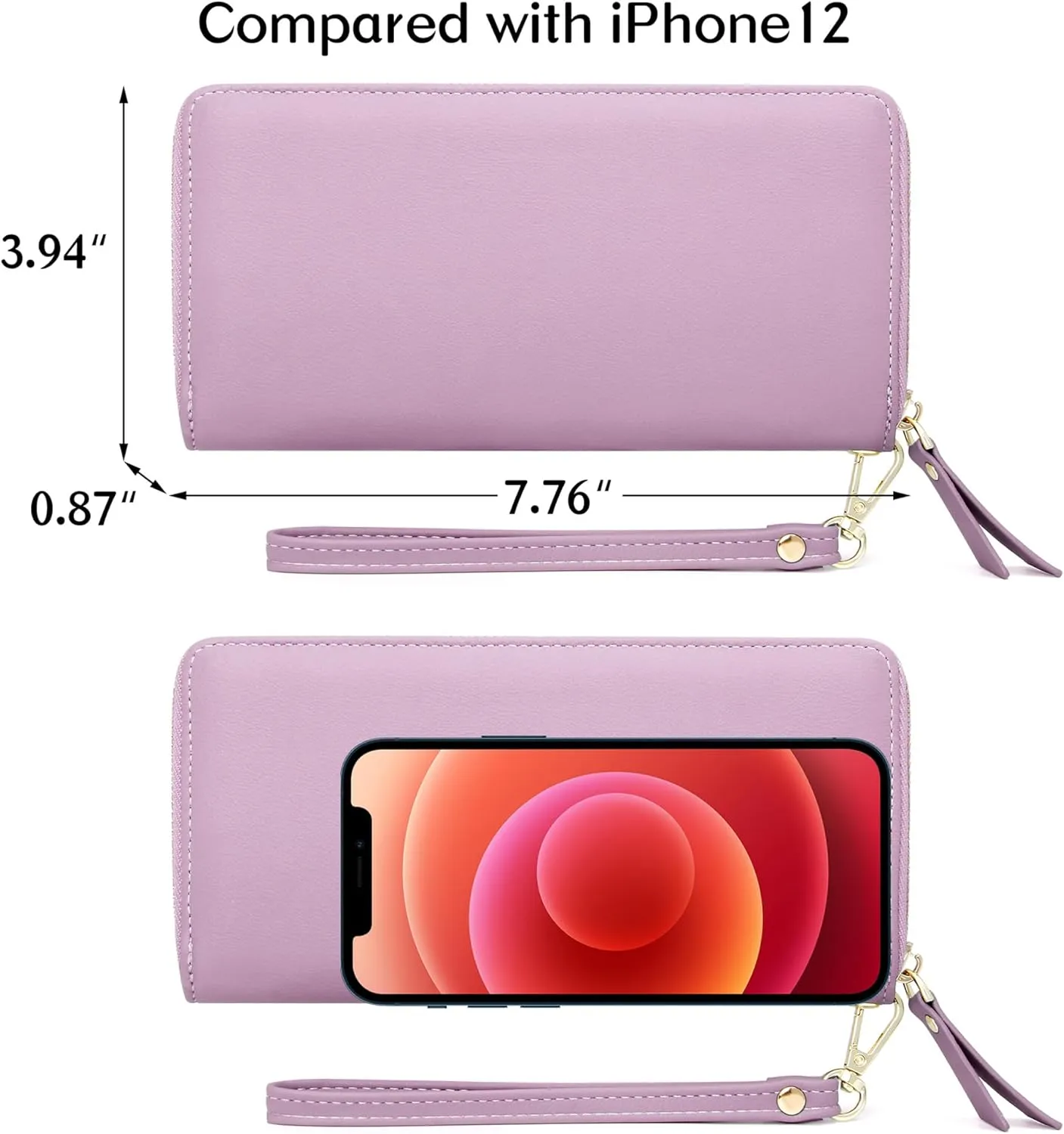 ZRTARY Personalized Wallet for Womens,Valentine's Day Gift,Wedding Anniversary Gift and Thanksgiving Day Gifts for Parents,Consort and Children 1182j