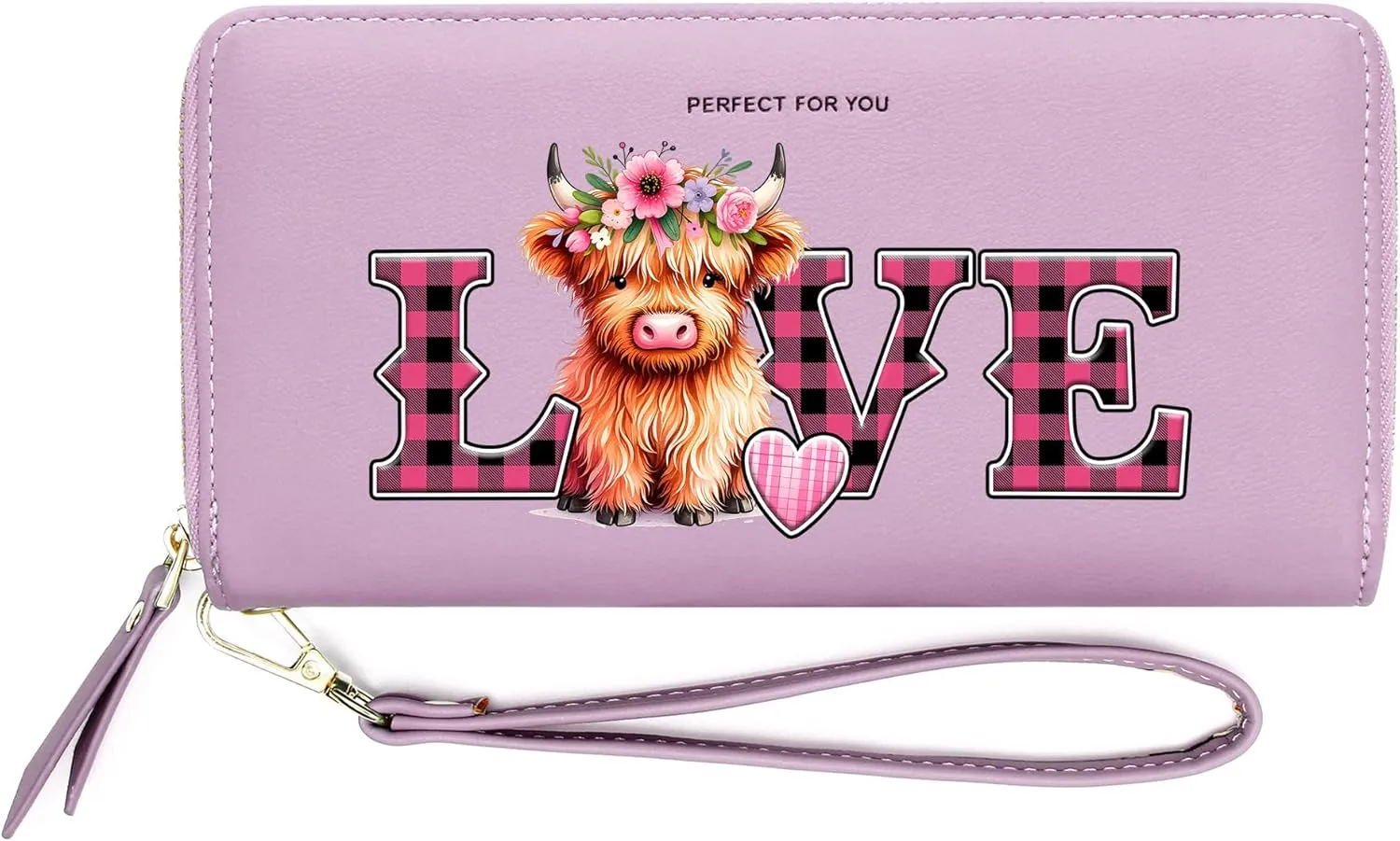 ZRTARY Personalized Wallet for Womens,Valentine's Day Gift,Wedding Anniversary Gift and Thanksgiving Day Gifts for Parents,Consort and Children 1182j